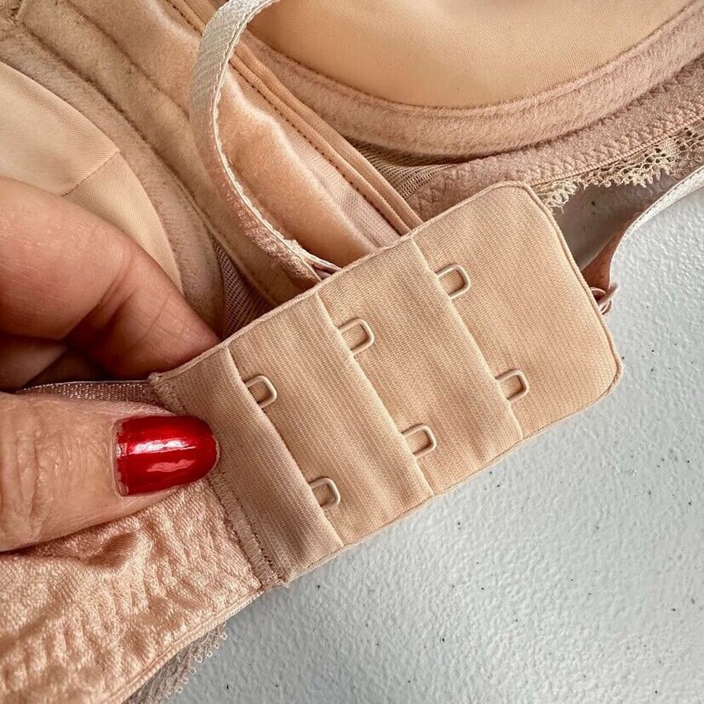 Amoena Ellen Wirefree Mastectomy Bra Size 32A Rose Nude Front and Back Close - Picture 13 of 13